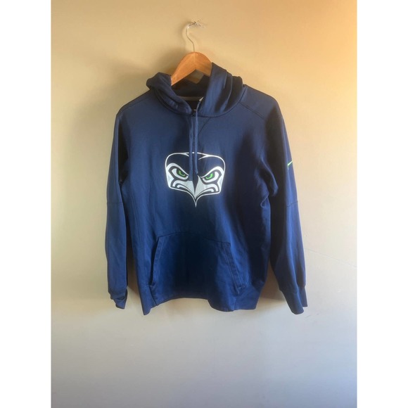 Seattle Seahawks Nike‎ Therma-Fit Hoodie - Mens Small - Picture 1 of 5